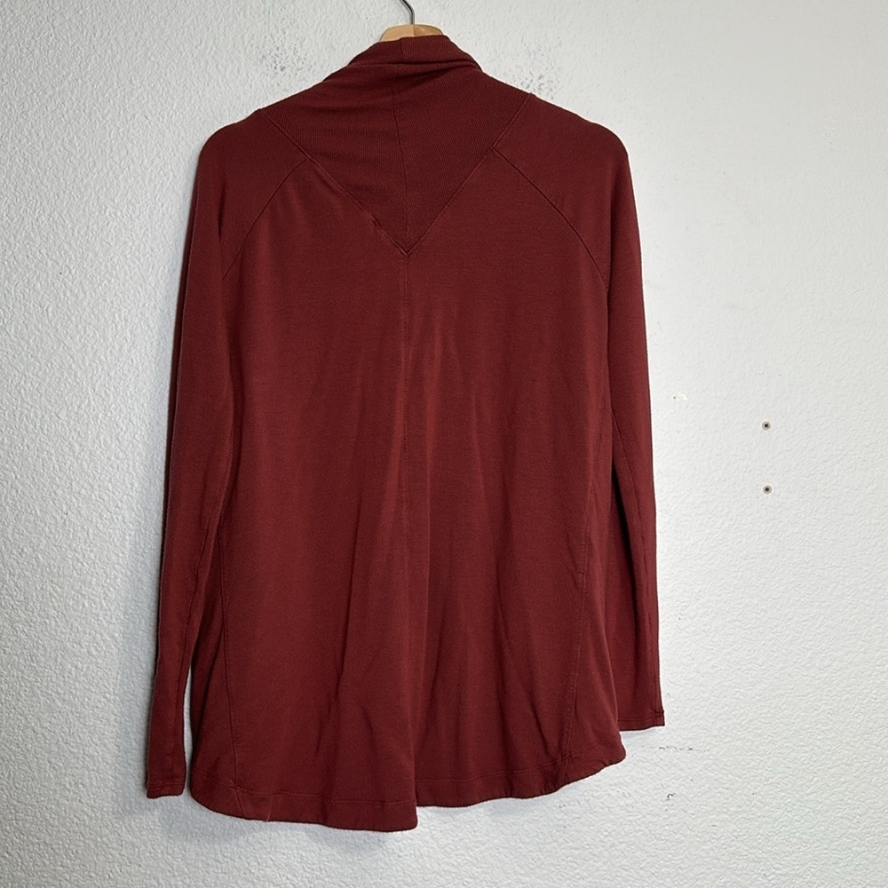 Athleta Nirvana Wear Two Ways Wrap Size Small Open Cardigan Long Sleeve READ - Picture 3 of 8
